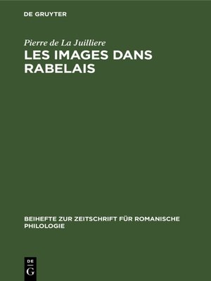 cover image of Les Images dans Rabelais
